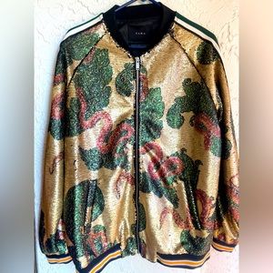 Zara rare find jacket XL snack design like Gucci